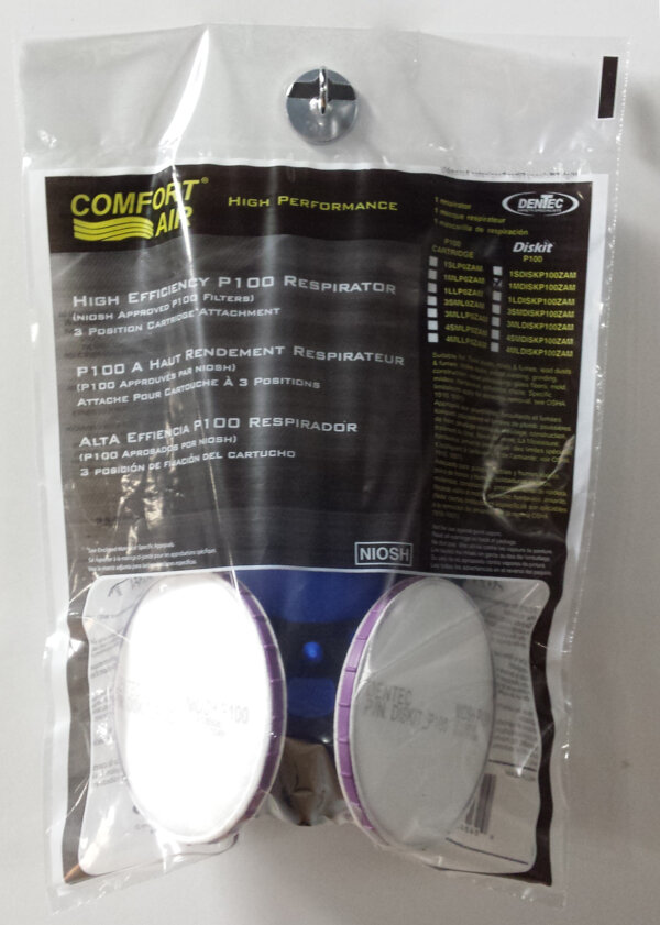 Diskit® P100 Complete Silicone Rubber Mask - Medium