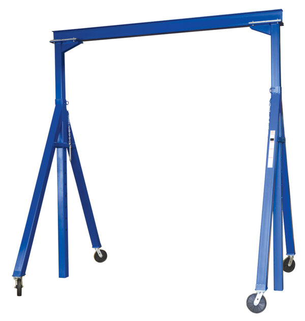 Adjustable Steel Gantry Crane with Under Beam Usable Height 10' 6" - 16'