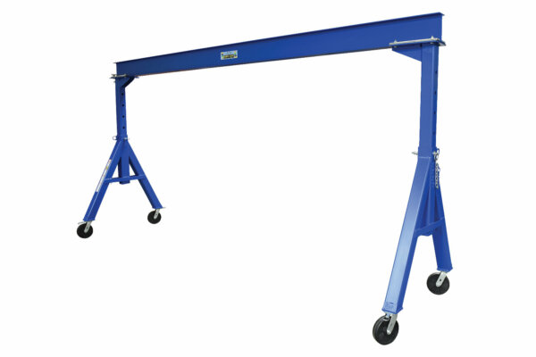 Adjustable Steel Gantry Crane with Under Beam Usable Height 7' 6" - 12'