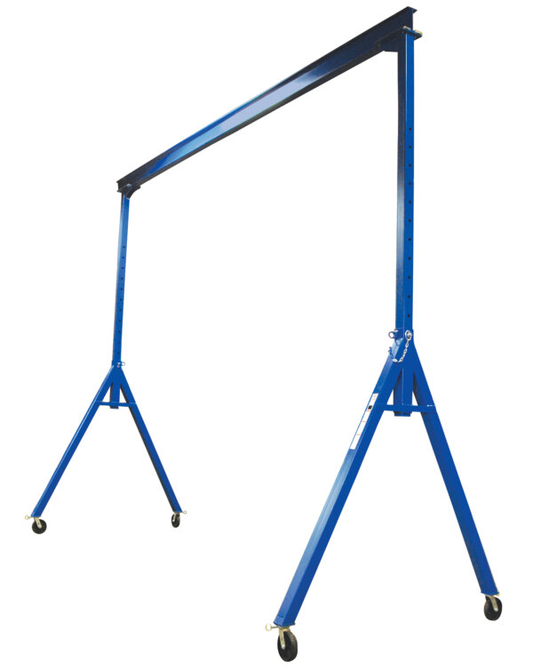 Adjustable Steel Gantry Crane with Under Beam Usable Height 10' 6" - 16'