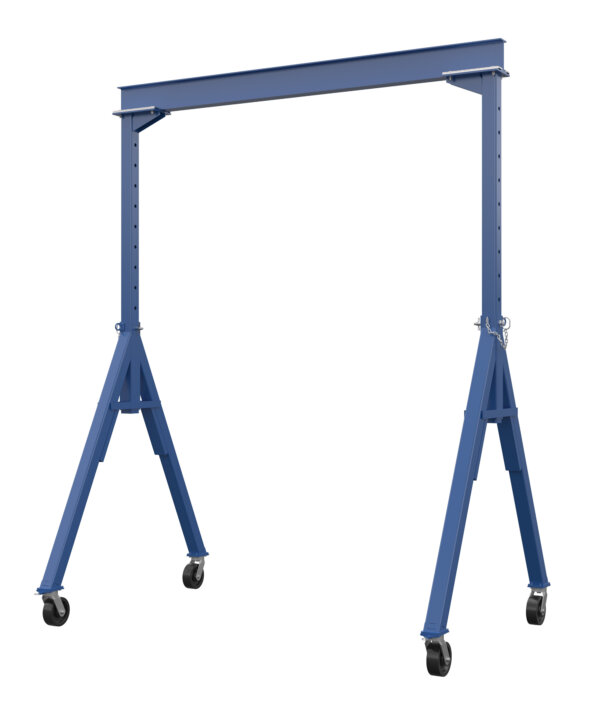 Adjustable Steel Gantry Crane with Under Beam Usable Height 7' 7" - 12' 1"