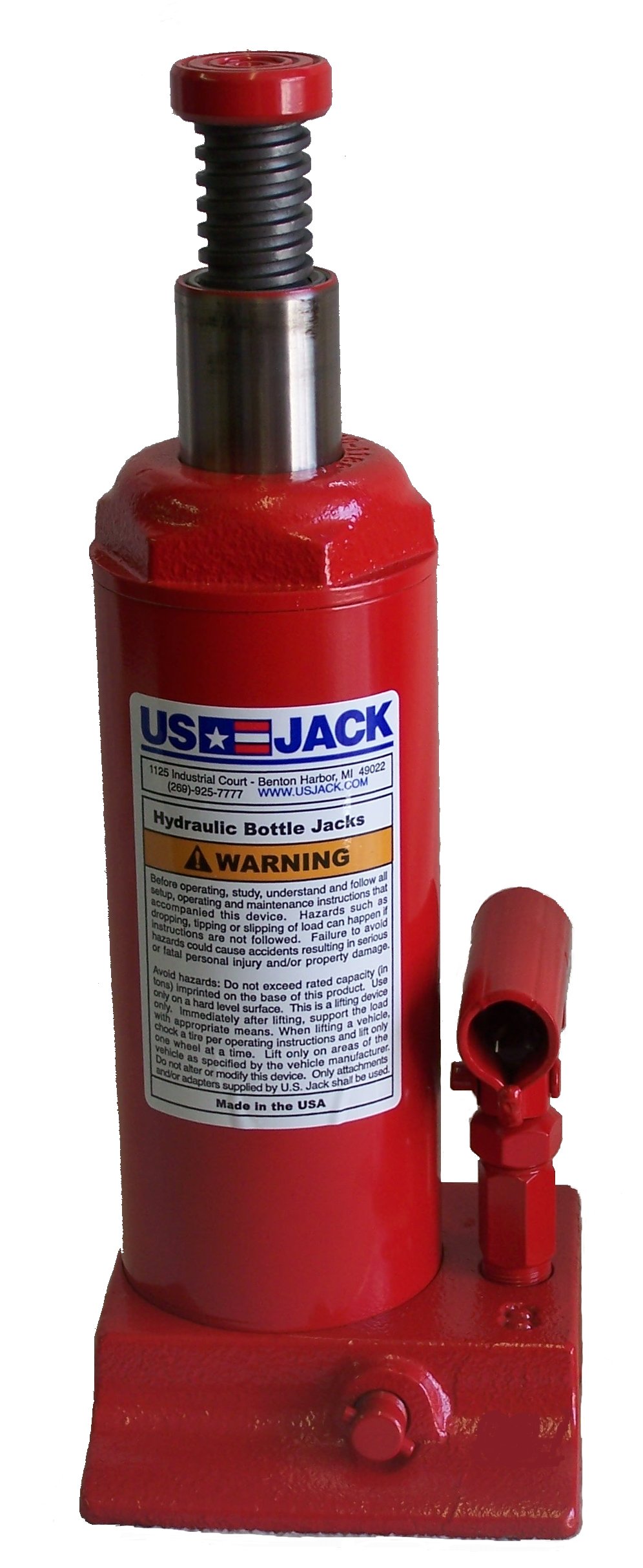 Range 9-18 1/8 DENZEL 10t Hydraulic Bottle Jack 