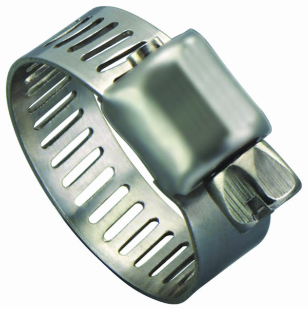 M4P Micro Seal®, Miniature Partial Stainless Worm Gear Hose Clamp, 7/32" - 5/8" Clamping Diameter