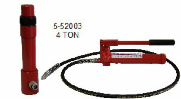 4-Ton Port-A-Power Hydraulic Pump, Hose, and Ram Assembly