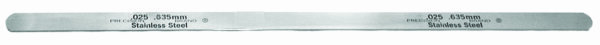 0.001" Stainless Steel Thickness Gage 1/2" x 12" Blades