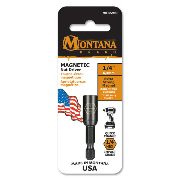 Montana Brand, Magnetic Nut Driver Guide 1/4"