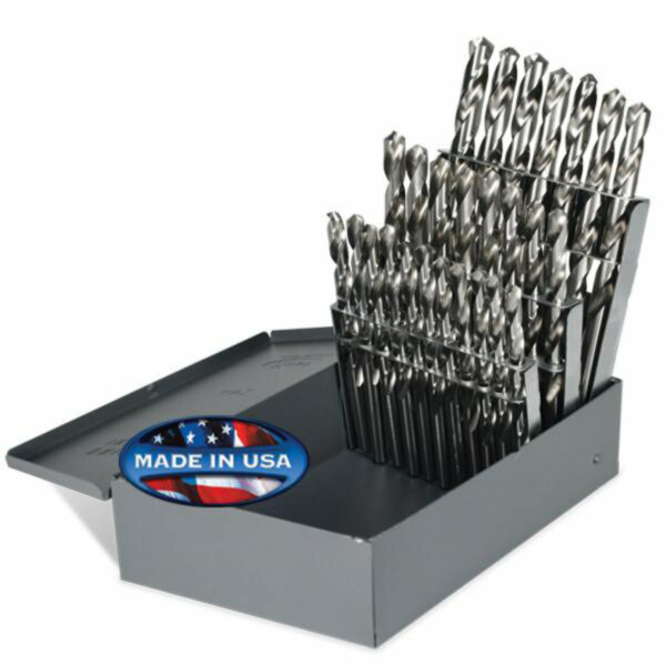 26 Piece Bright HSS 118° Precision Point Drill Set - Jobber Length, Letter Sizes A to Z