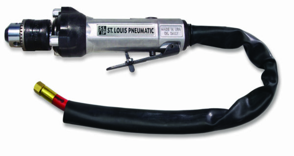 3/8" Lighted High-Speed Pneumatic Inline Drill with an Exhaust Hose Kit