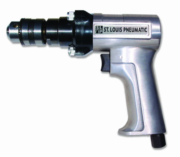 3/8" Lighted Low-Speed Pneumatic Pistol Grip Drill