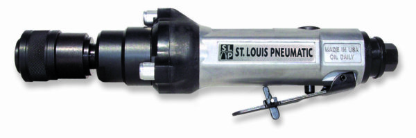 Lighted Low-Speed Pneumatic Tire Buffer with a Quick Change Chuck