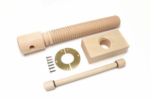 2X Wood Vise Screw - Premium Kit  (Brushed Finish)