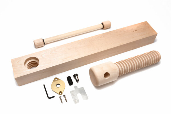 Wood Shoulder Vise Screw - Standard Kit (Brushed Finish)