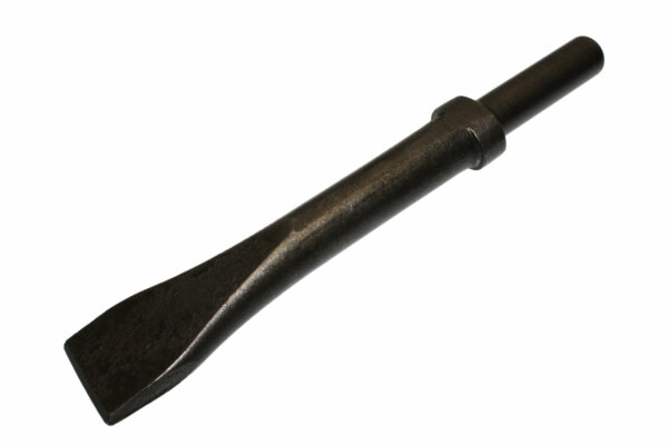 9" FLAT CHISEL - ROUND SHANK / OVAL COLLAR