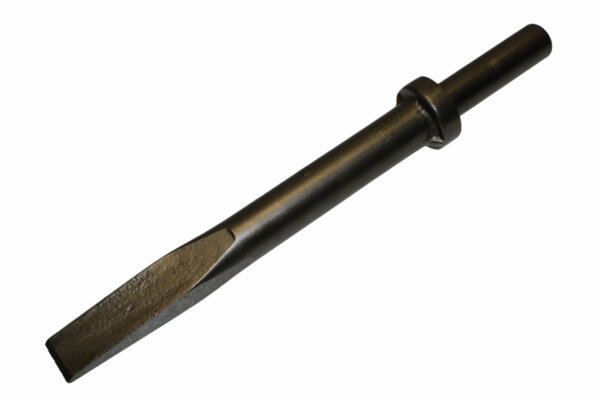 9" FLAT CHISEL - ROUND SHANK / OVAL COLLAR