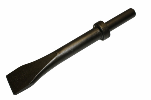 9" FLAT CHISEL - ROUND SHANK / ROUND COLLAR (1" WIDE)