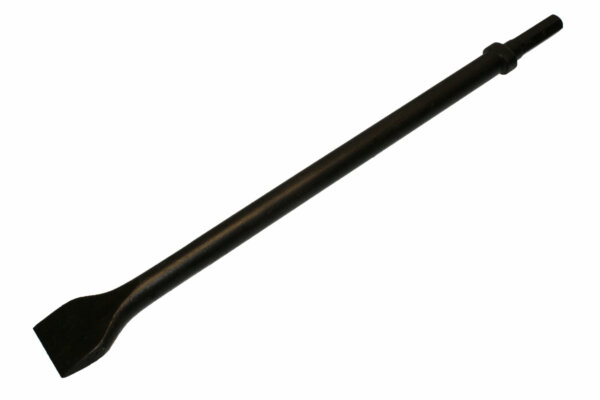 18" FLAT CHISEL - HEX SHANK / OVAL COLLAR