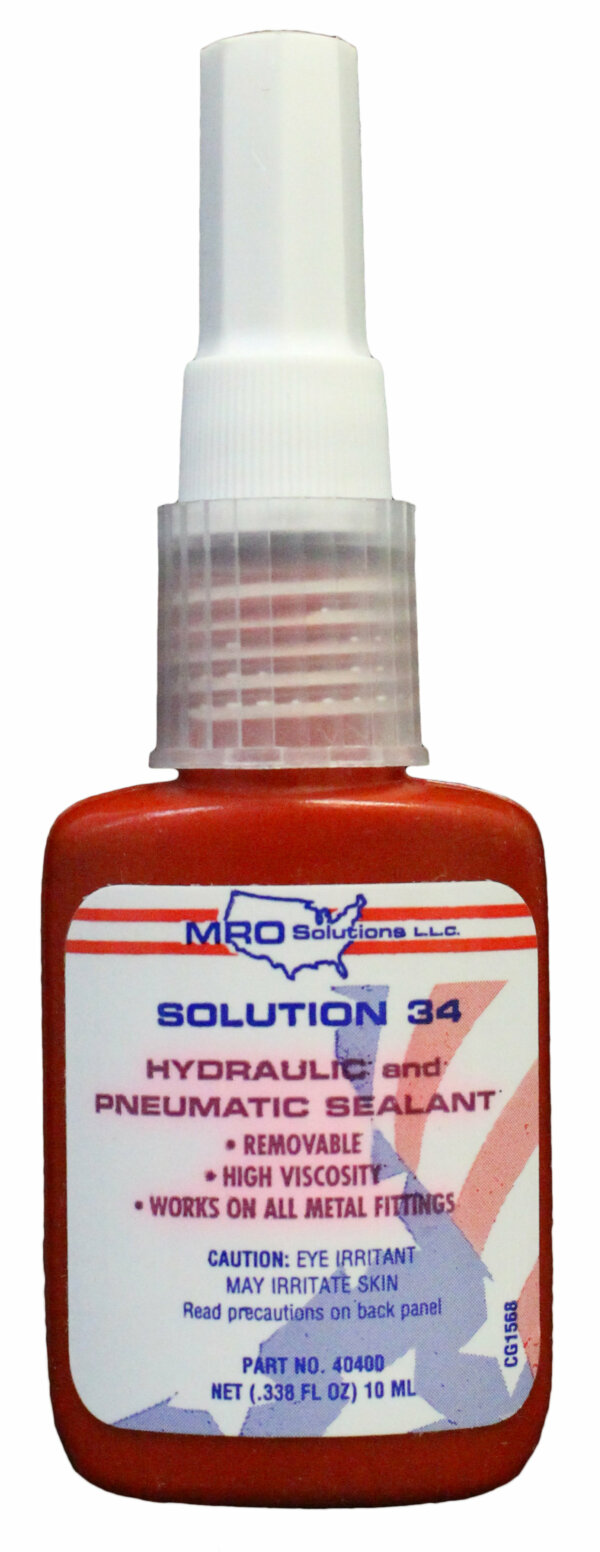 MRO Solution 34 – Hydraulic / Pneumatic Sealant (10 ml. Bottle)