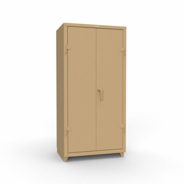 Uniform Storage Cabinet, Lean Series, 14-Gauge Steel, 4 Shelves, 36"W