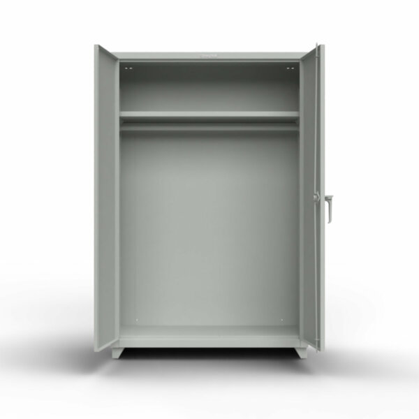 Uniform Storage Cabinet, Lean Series, 14-Gauge Steel, 1 Shelf/Full-length Rod, 48"W