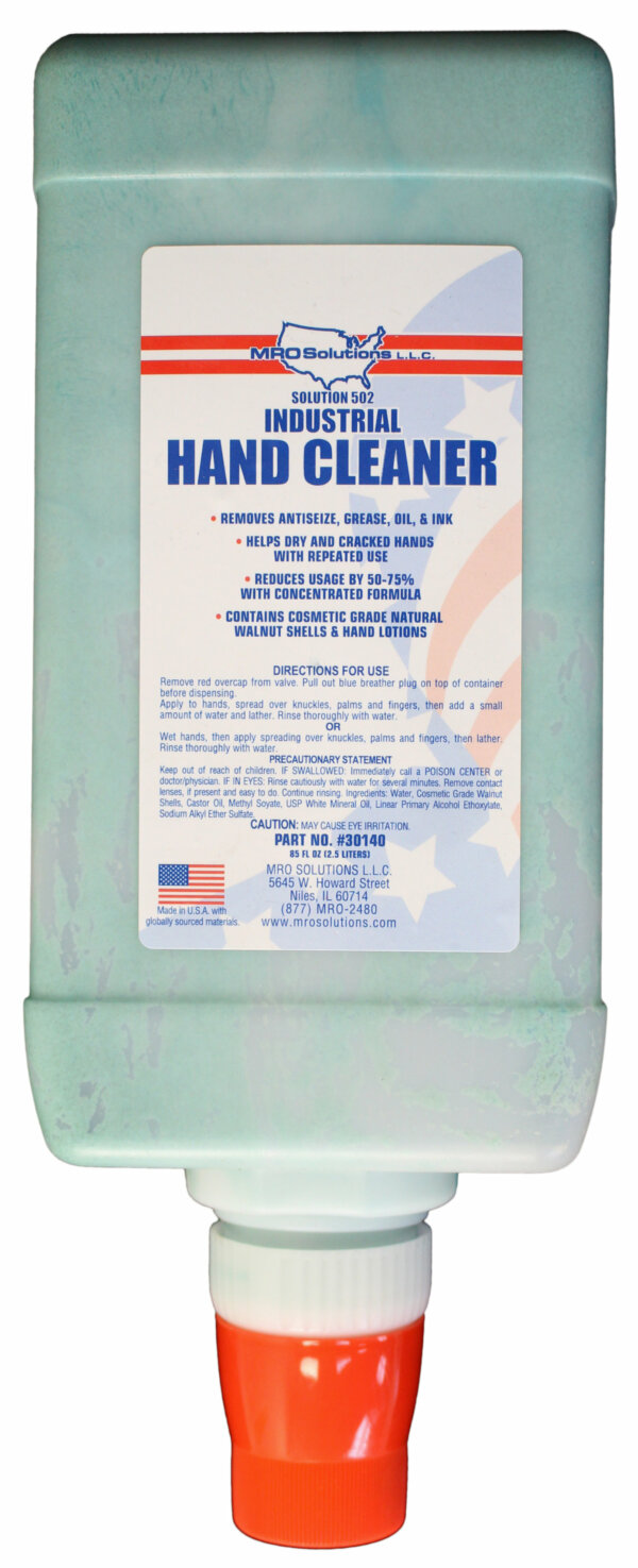 MRO Solution 502 – Industrial Hand Cleaner (2.5 Liter Cartridge)
