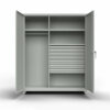 Uniform Storage Cabinet, Lean Series, 14-Gauge Steel, 3 Shelves/7 Drawers, 60"W