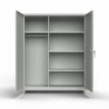 Uniform Storage Cabinet, Lean Series, 14-Gauge Steel, 4 Shelves, 60"W