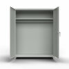 Uniform Storage Cabinet, Lean Series, 14-Gauge Steel, 1 Shelf/Full-length Rod, 60"W