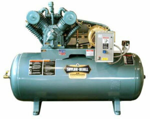 Saylor-Beall Horizontal Industrial Air Compressor, 1 Phase Electric ...