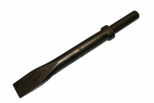 9" FLAT CHISEL - ROUND SHANK / OVAL COLLAR