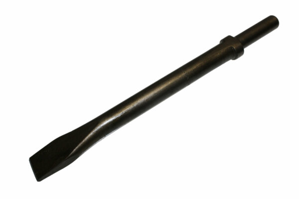 12" FLAT CHISEL - ROUND SHANK / OVAL COLLAR