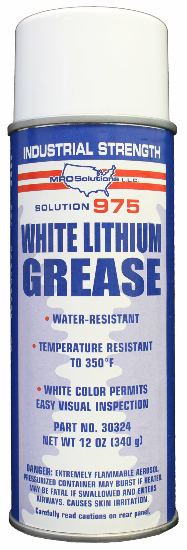 MRO Solution 975 – White Lithium Grease (12 oz. Aerosol)