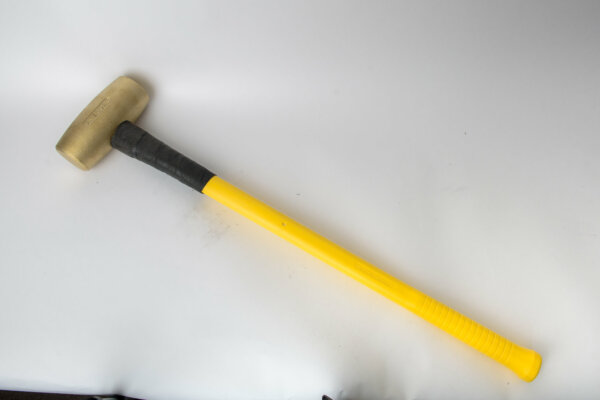 14 lb. Brass Sledgehammer with Fiberglass Handle and Kevlar-reinfored shank