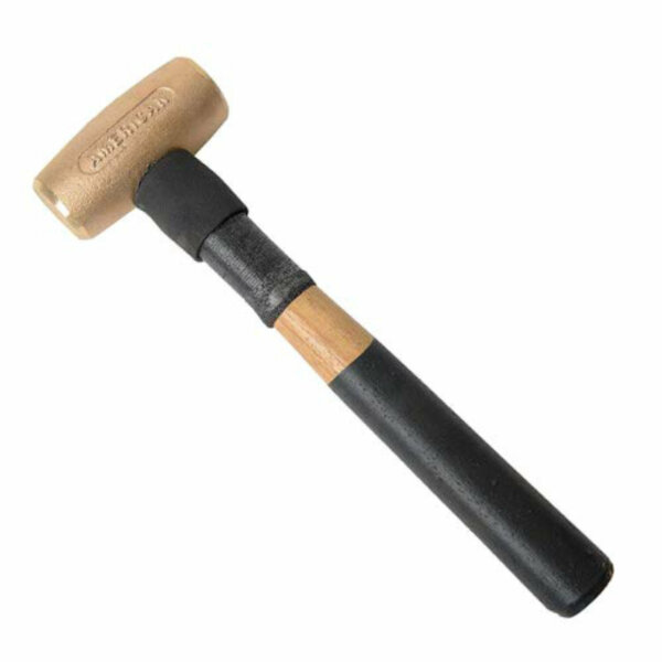 1 lb. Brass Hammer with Kevlar-reinforced Hickory Wood Handle