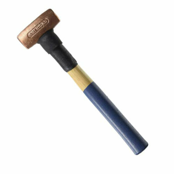 3 lb. Copper Hammer with Kevlar-reinforced Hickory Wood Handle