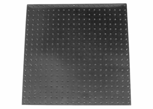 12" x 12" x 1/2" Aluminum CMM Fixture Return Plate, 1/4-20 Thread and 1/2" Centers