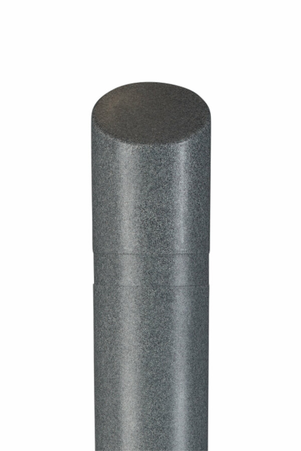 BollardGard™ Decorative Slant Top Bollard Cover, 7" x 65", Charcoal Grey (Ash #9966) Granite