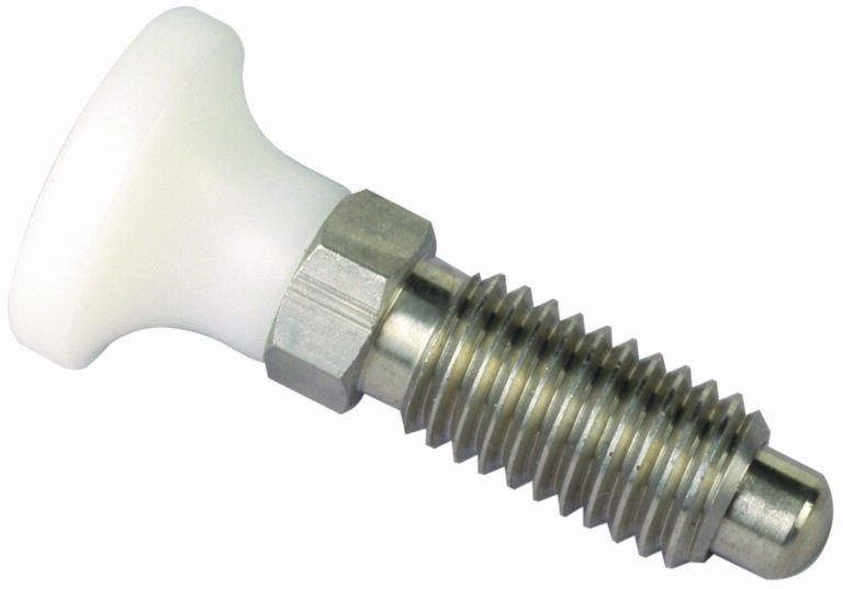 Metric Delrin® Knob Hand Retractable Spring Plunger with Stainless