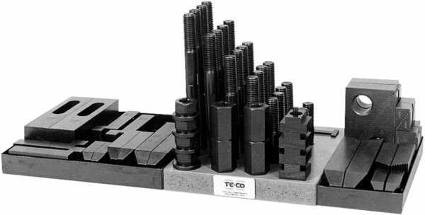 Expanded Clamp Kit, 3/8-16 Stud Size and 0.438" T-Slot Siz