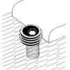 Knife Thread Insert, 1/4-28 Internal Thread and 0.453" Major Diameter External Thread