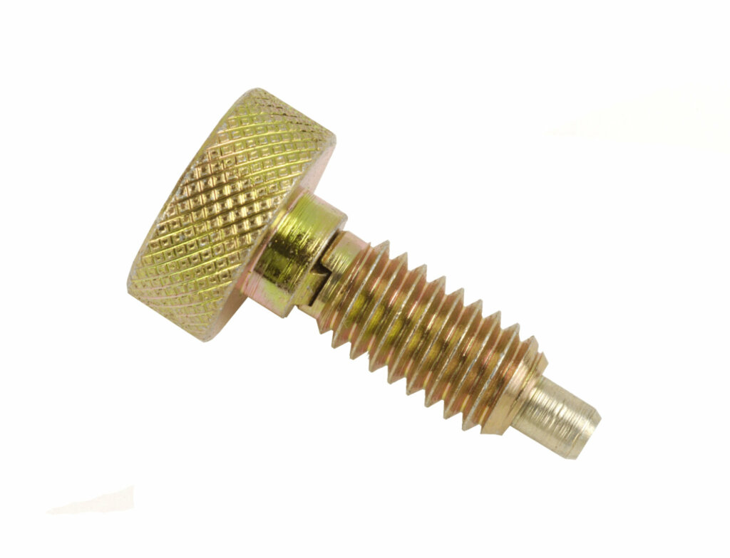 Knurled Knob Hand Retractable Spring Plunger with Steel NonLocking