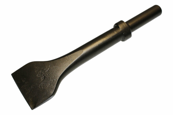 9" FLAT CHISEL - ROUND SHANK / OVAL COLLAR