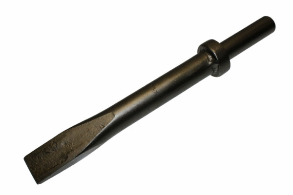 9" FLAT CHISEL - ROUND SHANK / ROUND COLLAR