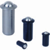 Press Fit Spring Plunger, Steel Body & Steel Ball, Light Force, 0.188" Body Dia. x 0.441" Body Length