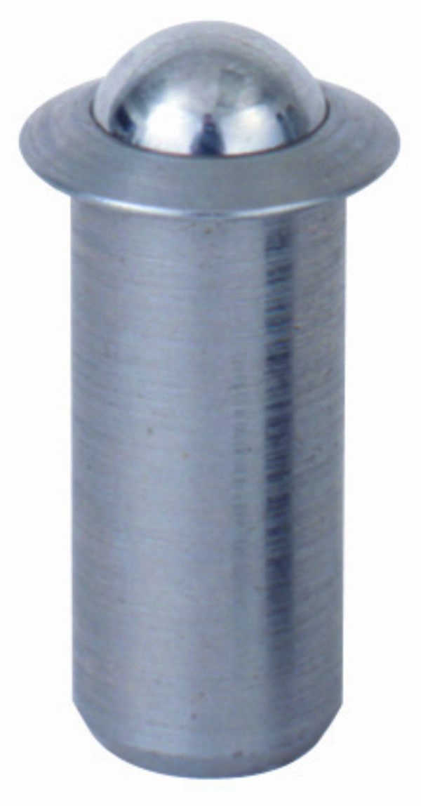 Press Fit Spring Plunger, Stainless Steel Body & Stainless Steel Ball, Light Force, 0.188" Body Dia. x 0.441" Body Length