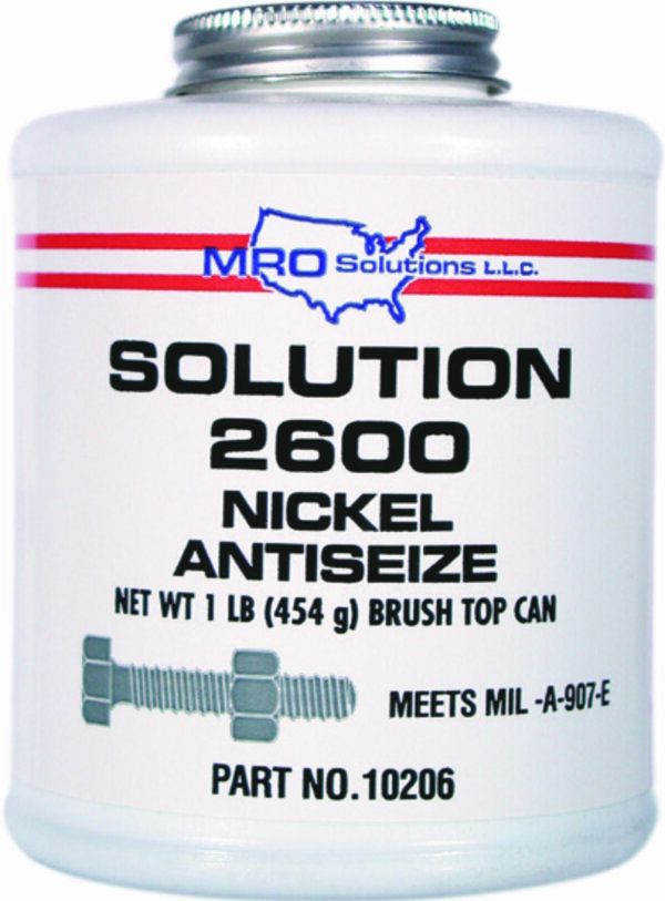 MRO Solution 2600 – Nickel Antiseize (8 oz. Brush Top Can)