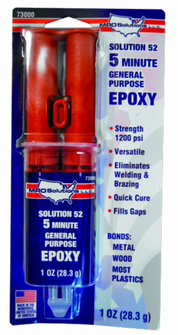 MRO Solution 52 – 5-Minute Epoxy (1 oz Syringe)