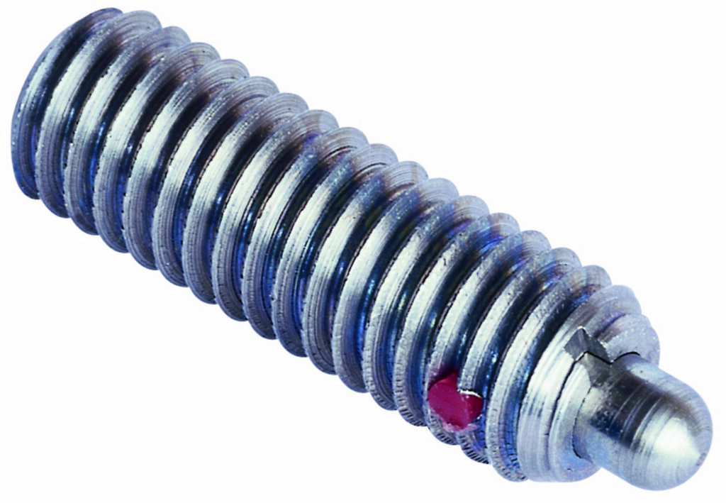 NonLocking Standard Spring Plunger, Heavy Force, Stainless Steel Body & Steel Nose, 632 Thread