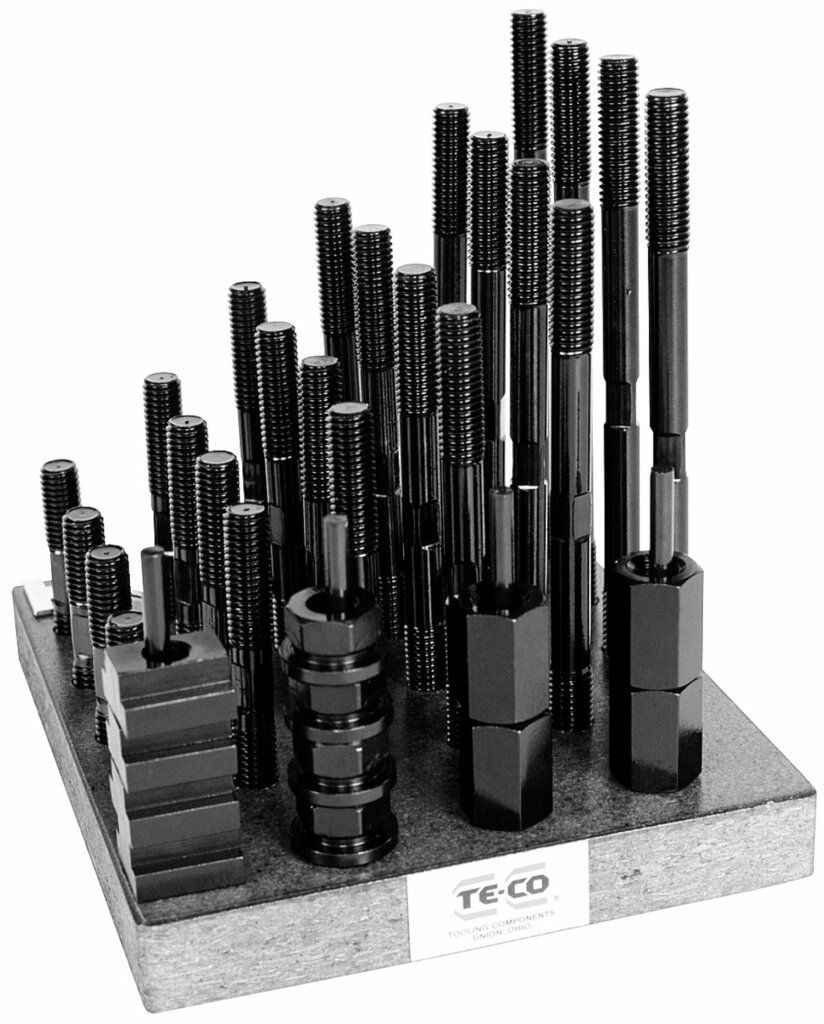 TNut & Stud Kit, 5/1618 Stud Size and 0.375" TSlot Size Made in