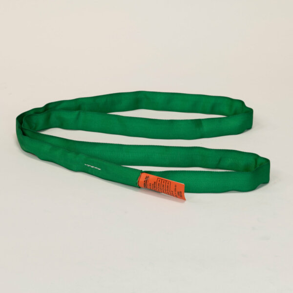 Green Endless Polyester Roundsling 5,300 lbs. vertical capacity x 3ft
