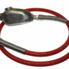 Hose Whip Assembly - 300 psi, 1/2" hose with TX-2L Lubricator & Band Clamped; Crowfoot Hose End